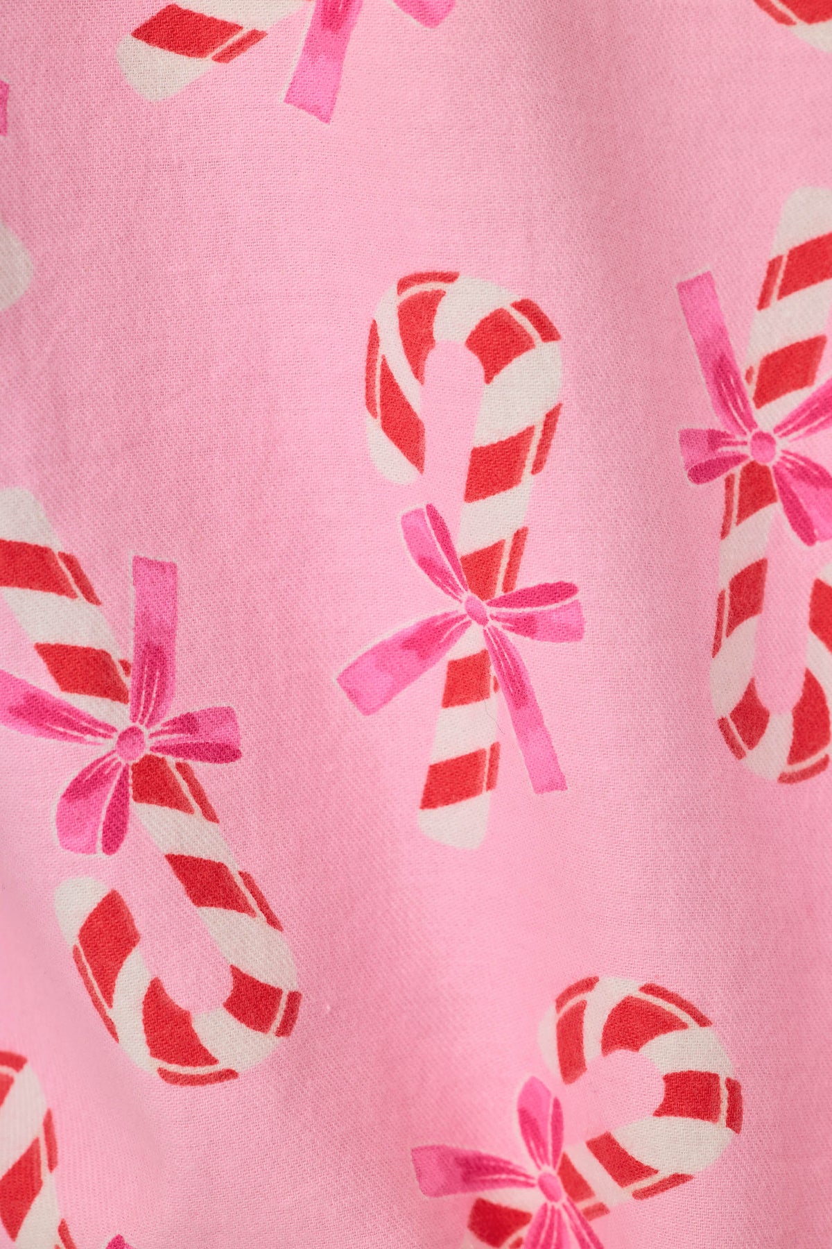 Sweeter Than Sugar Candy Cane Print 4-Piece Pajama Set