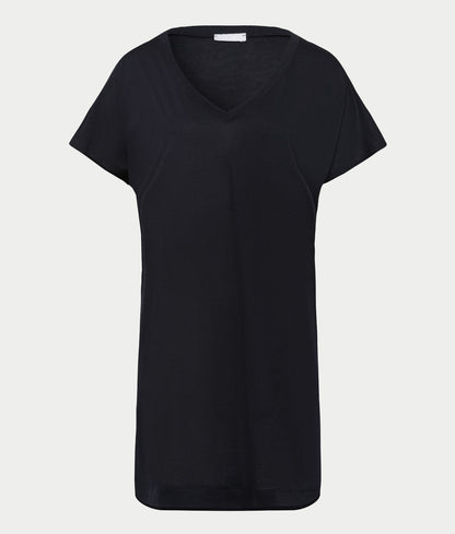 Laura Cotton Blend V-Neck Bigshirt