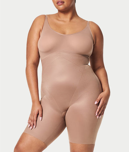 Thinstincts 2.0 Closed Bust Mid-Thigh Bodysuit