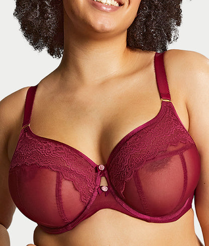 Natalia Full Coverage Lace Sheer Bra