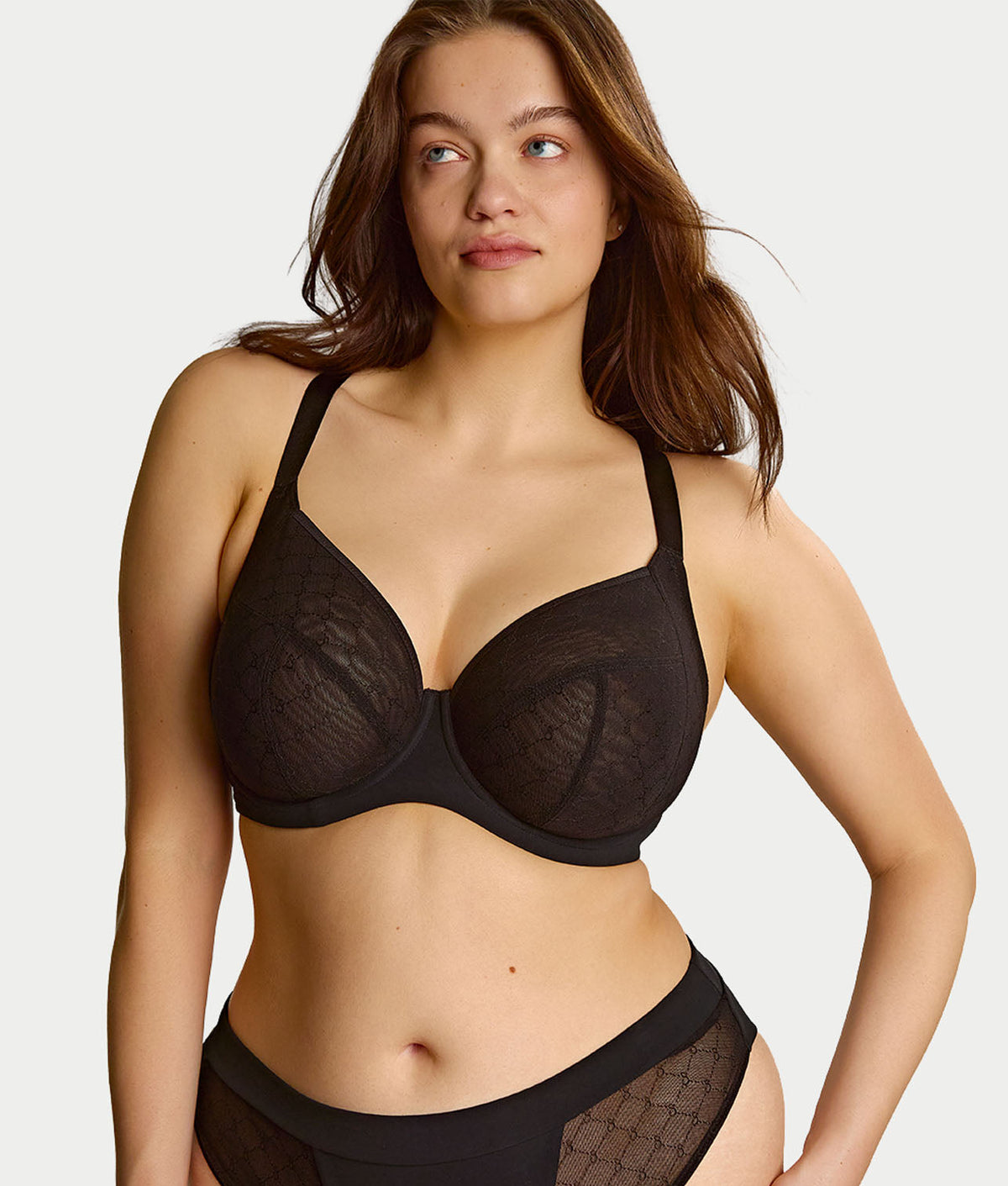 Muse Sheer Mesh Plunge Bra
