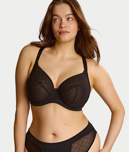 Muse Sheer Mesh Plunge Bra
