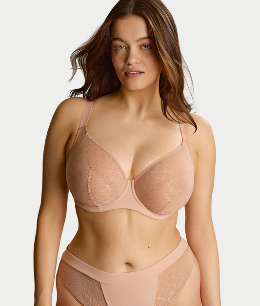 Muse Sheer Mesh Plunge Bra