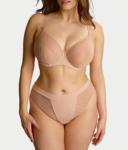 Muse Sheer Mesh Plunge Bra