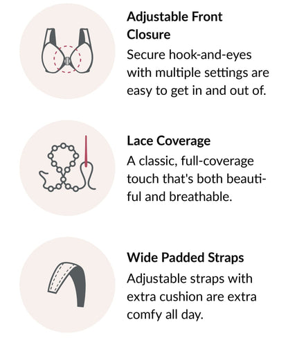 MagicLift Front-Close Wire-Free Support Bra