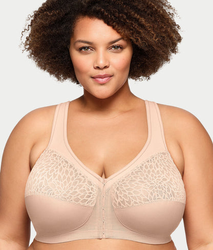 MagicLift Front-Close Racerback Wire-Free Bra