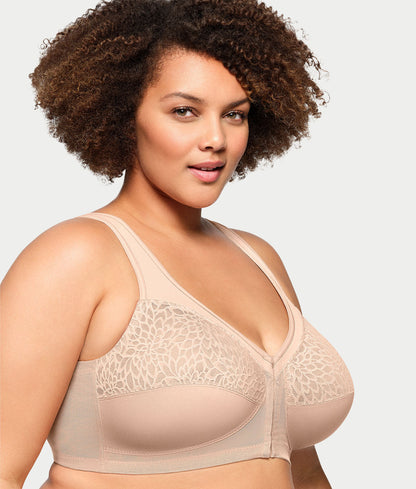 MagicLift Front-Close Racerback Wire-Free Bra