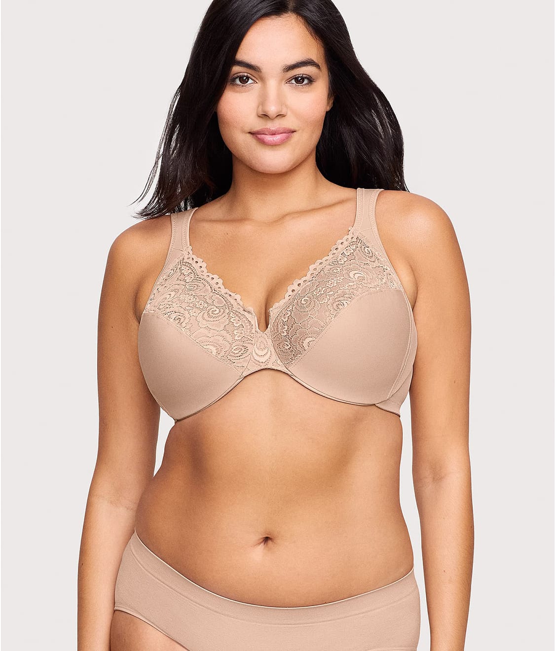 Low Cut WonderWire Lace Bra