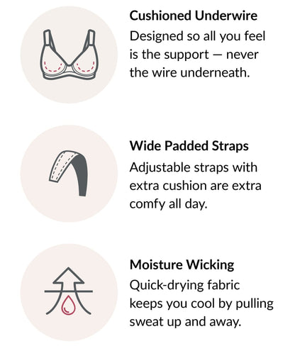 Low Cut WonderWire Lace Bra
