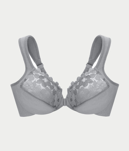 WonderWire Front-Close Cotton Bra