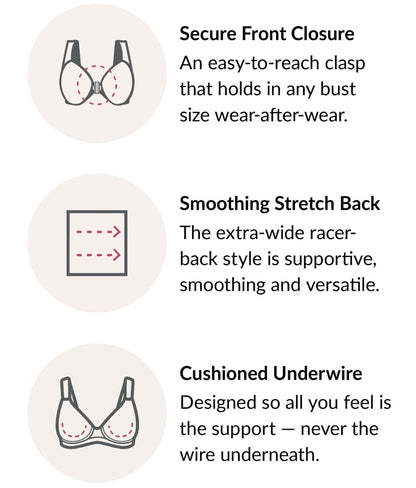 WonderWire Front-Close Smoothing Bra