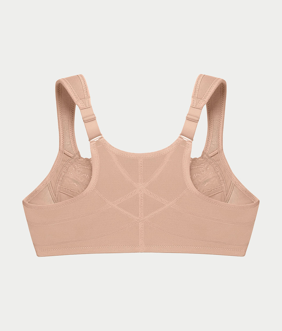 WonderWire Front-Close Posture Back Lace Bra