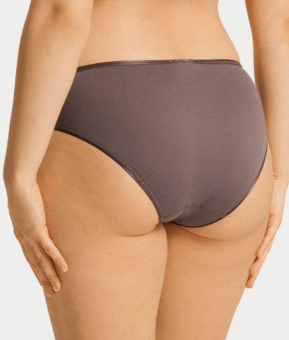 Cotton Seamless Hi-Cut Brief