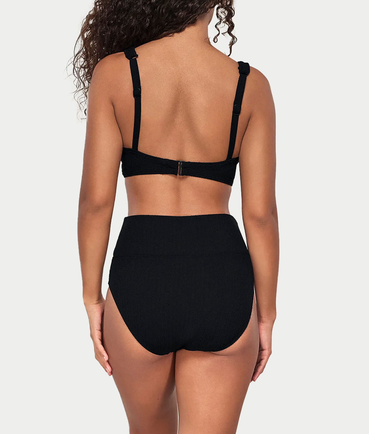 Pacifica Hannah Fold-Over High-Waist Bikini Bottom