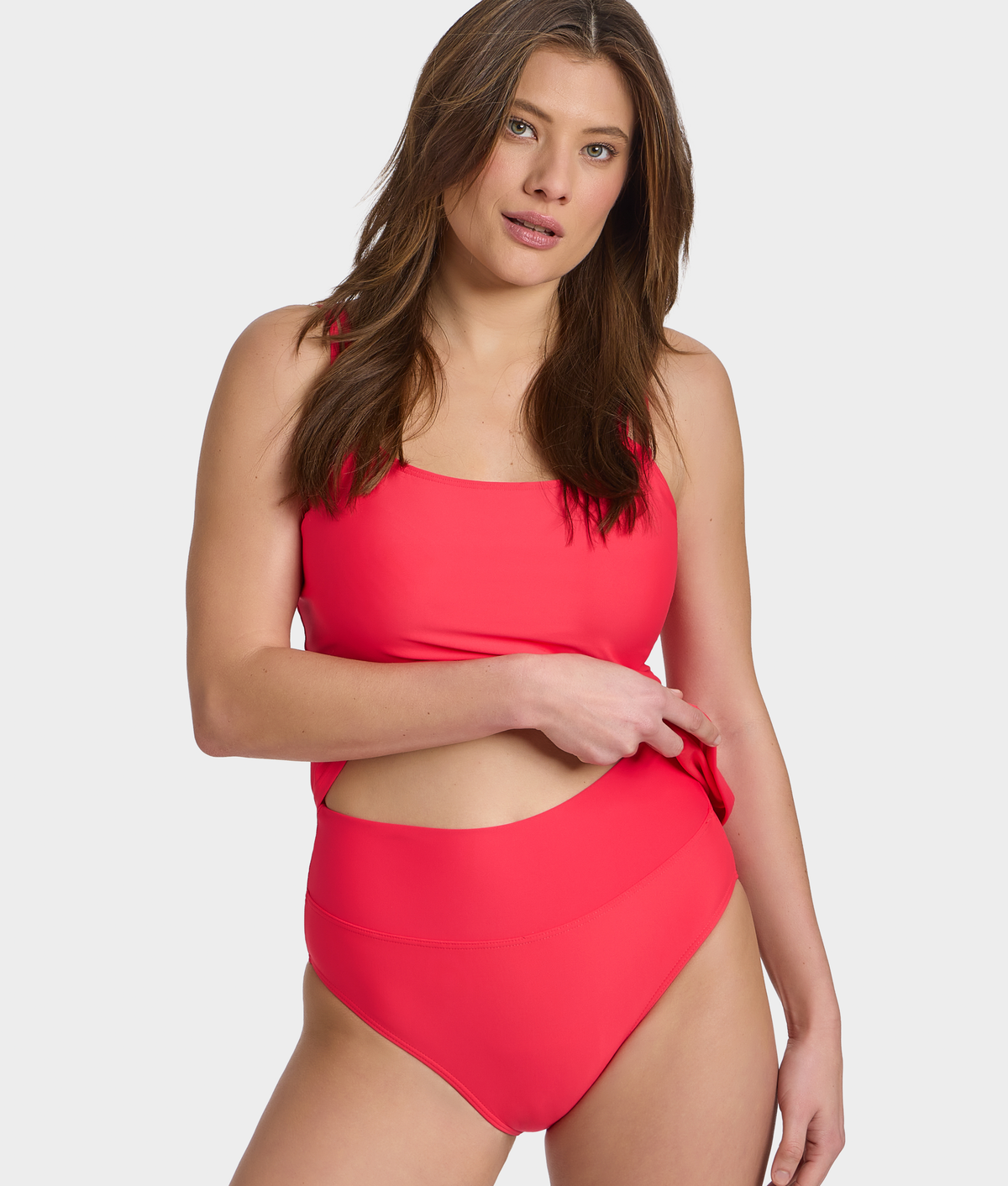Hannah Fold-Over High-Waist Bikini Bottom