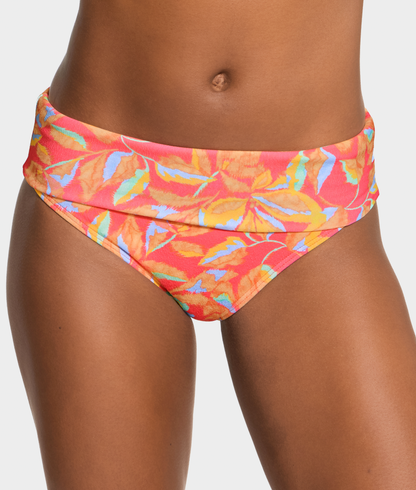 Hannah Fold-Over High-Waist Bikini Bottom
