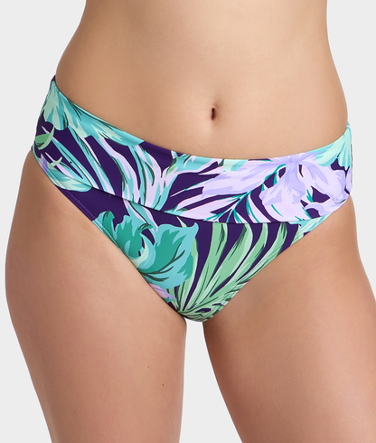 Hannah Fold-Over High-Waist Bikini Bottom