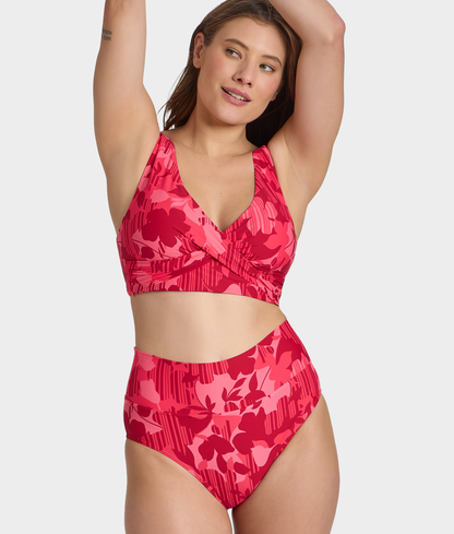 Hannah Fold-Over High-Waist Bikini Bottom