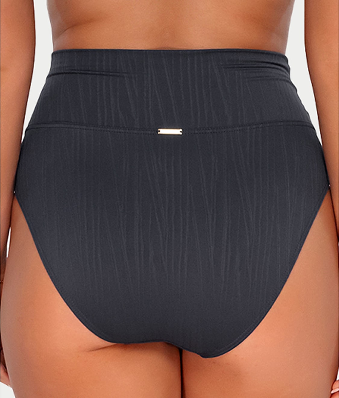 Hannah Fold-Over High-Waist Bikini Bottom