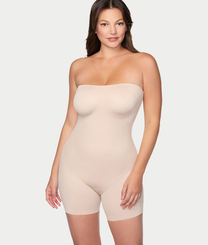Dress Rehearsal Firm Control Mid-Thigh Strapless Body Shaper