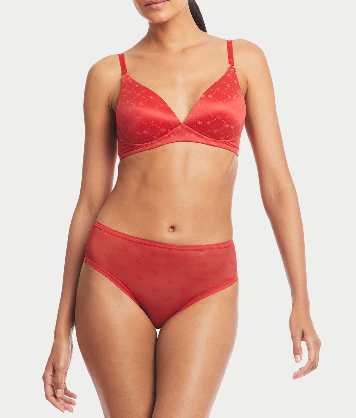 Monogram Sheer High-Waist Bikini