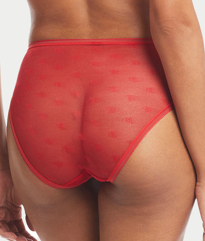 Monogram Sheer High-Waist Bikini