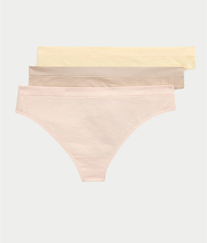Monogram Mesh Thong 3-Pack