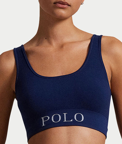 Ribbed Seamless Scoop Cropped Tank