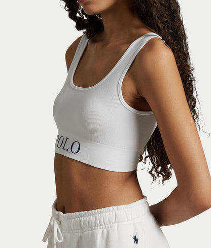Ribbed Seamless Scoop Cropped Tank