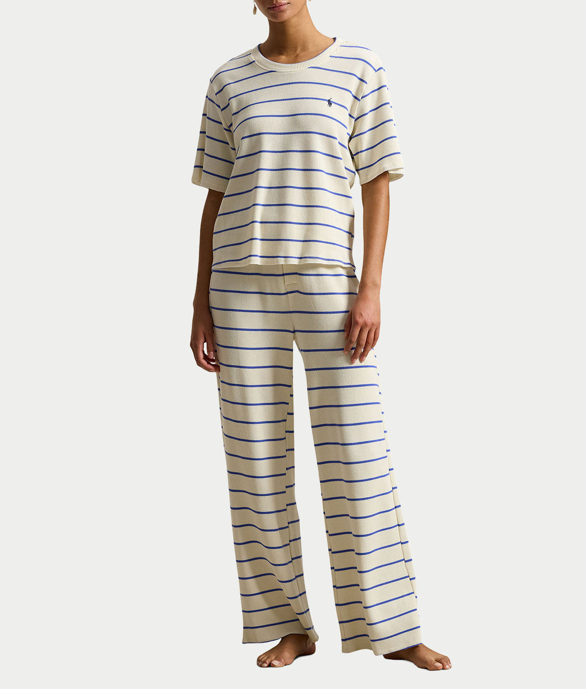 Polo Club Terry Knit Short Sleeve Pajama Set