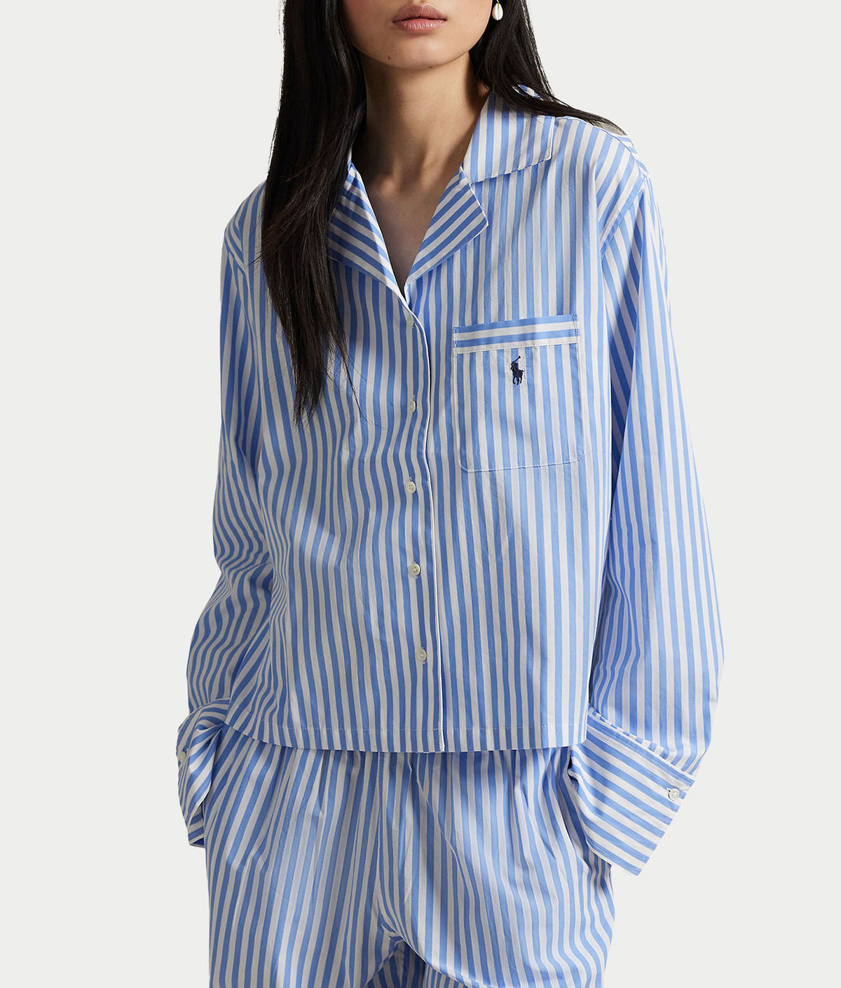 Woven Stripe Pajama Set