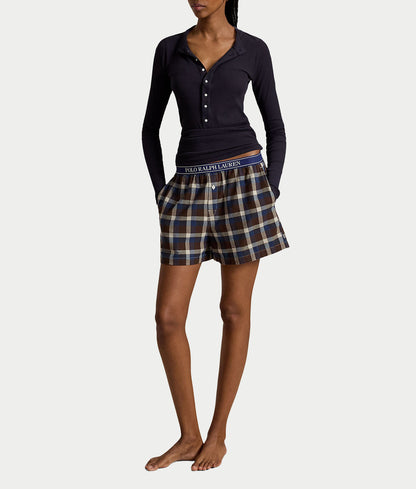 Plaid Flannel Sleep Boxer