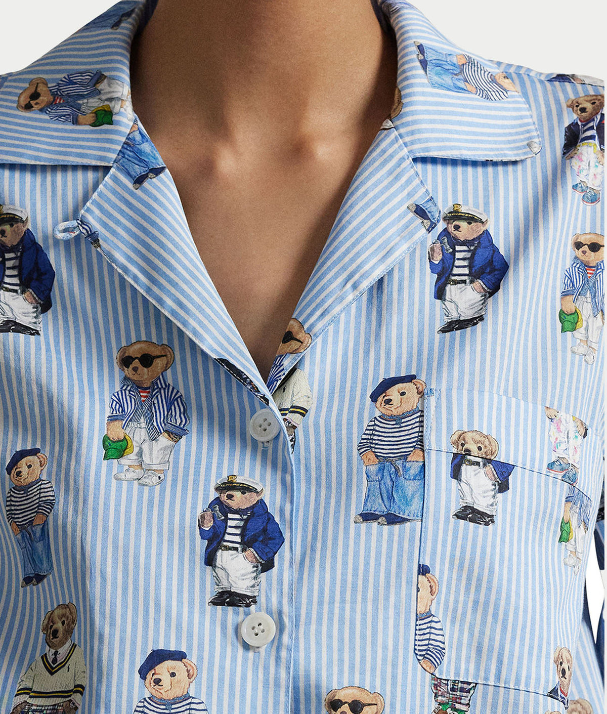 Heritage Polo Bear Woven Pajama Set
