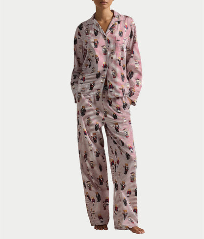 Heritage Polo Bear Woven Pajama Set