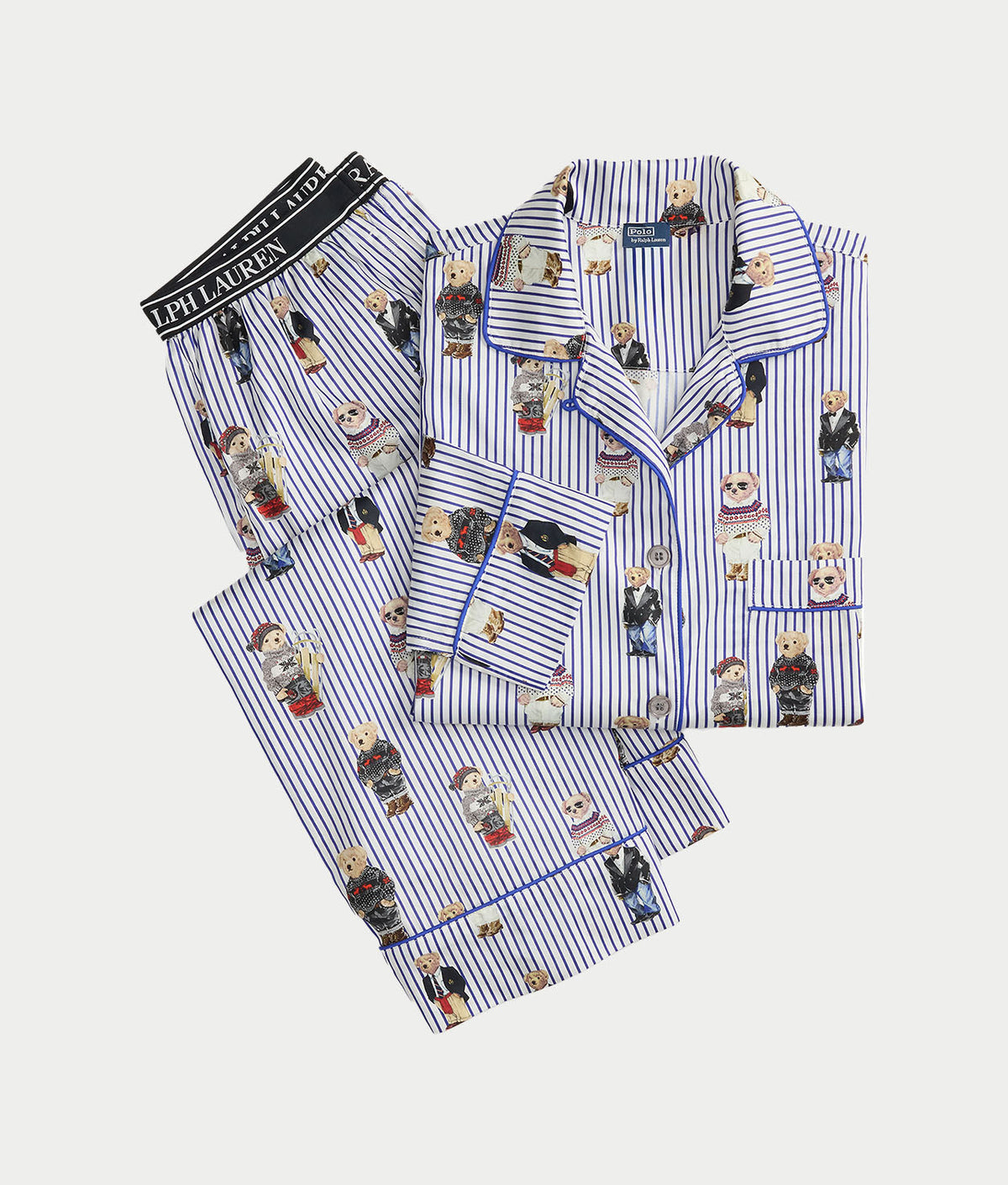 Heritage Polo Bear Woven Pajama Set