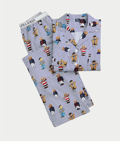 Heritage Polo Bear Woven Pajama Set