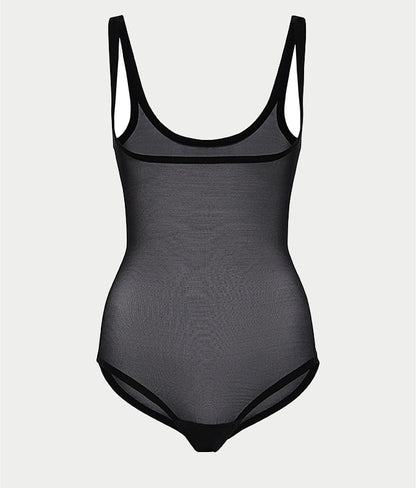 Tulle Open Bust Bodysuit