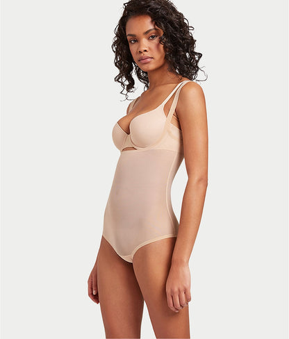 Tulle Open Bust Bodysuit