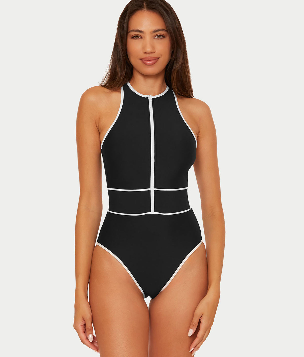 Sport Mode High-Neck One-Piece