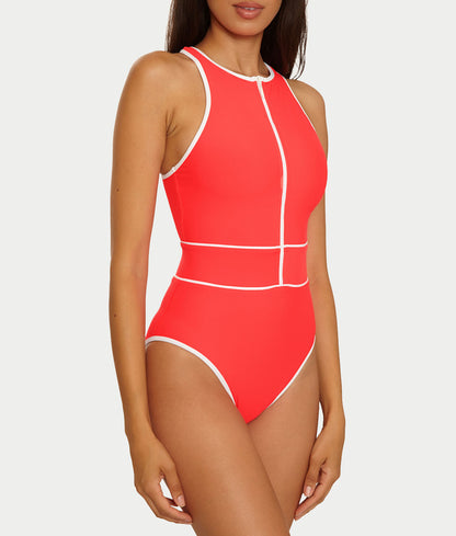 Sport Mode High-Neck One-Piece