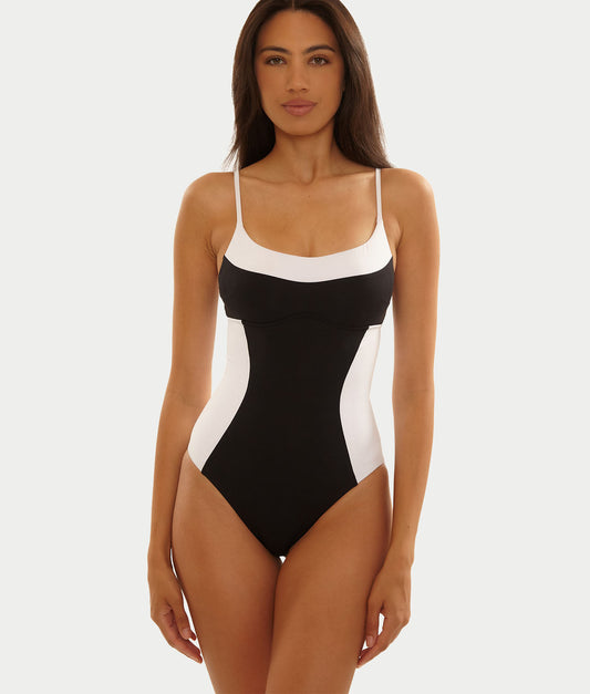 Sport Mode Square Neck One-Piece