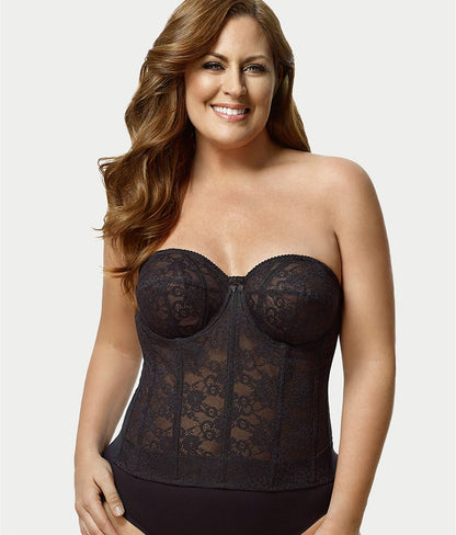 Lace Strapless Longline Bra