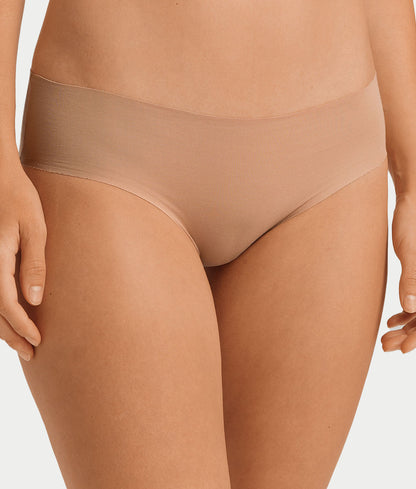 Invisible Cotton Cotton Blend High Cut Brief