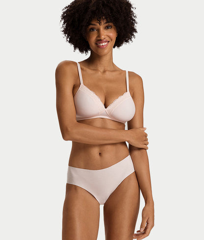 Invisible Cotton Cotton Blend High Cut Brief