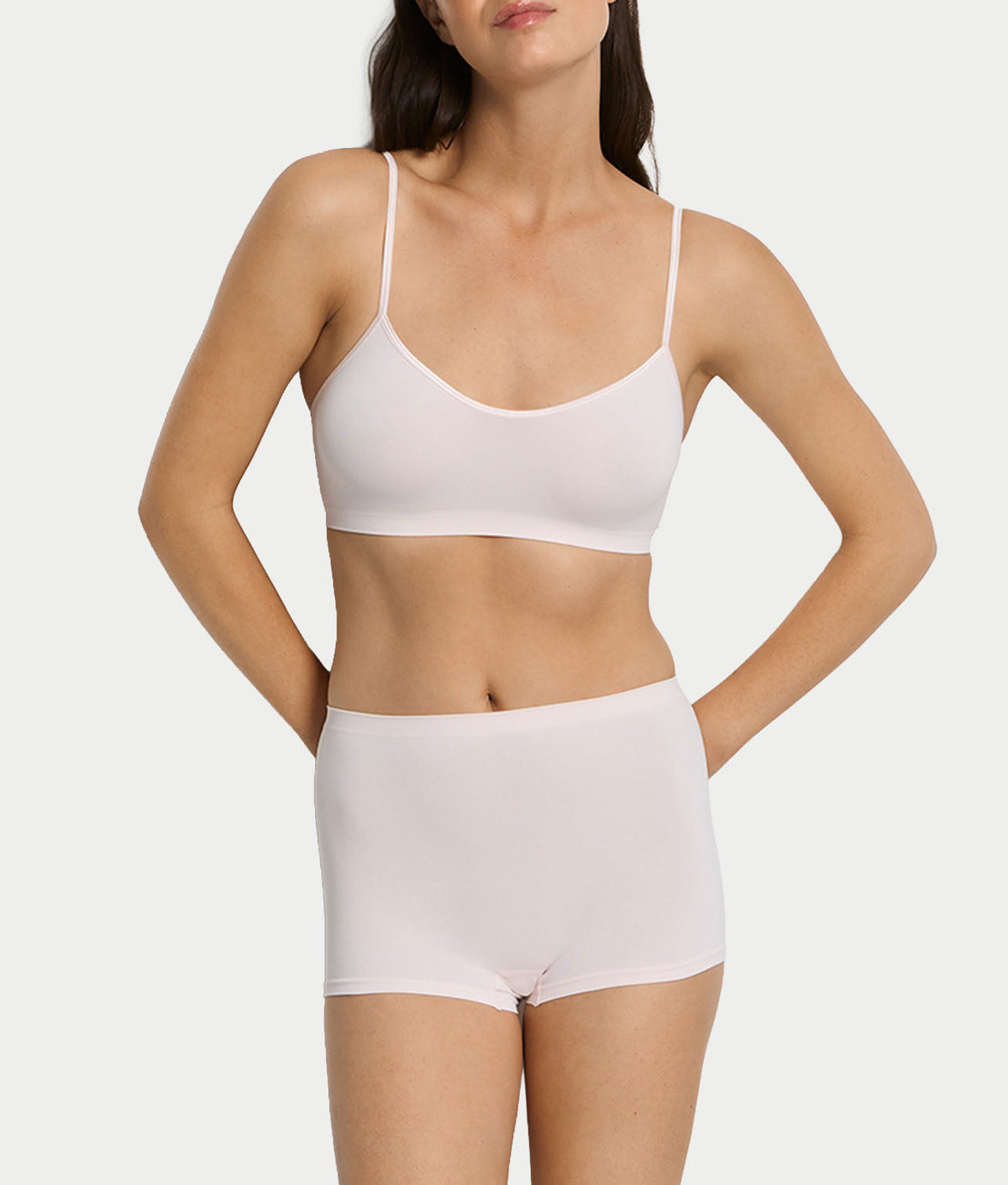 Touch Feeling Spaghetti Crop Top