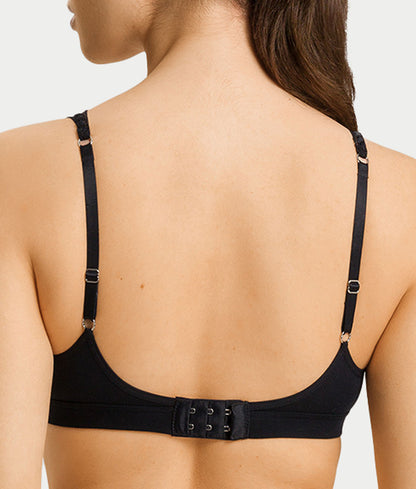Cotton Delight Lace Trim Cotton Soft Cup Bra