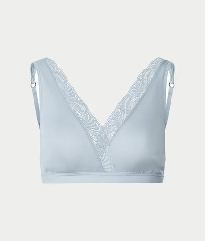 Cotton Delight Lace Trim Cotton Soft Cup Bra