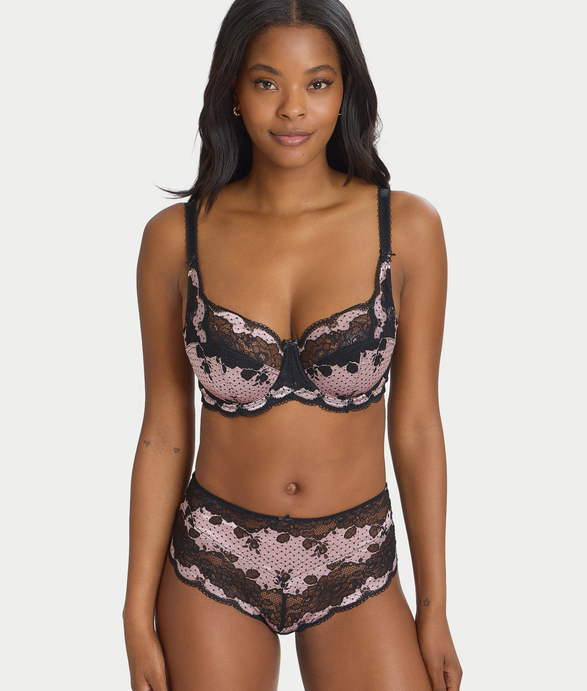 Clara Lace High-Waist Cheeky Brief