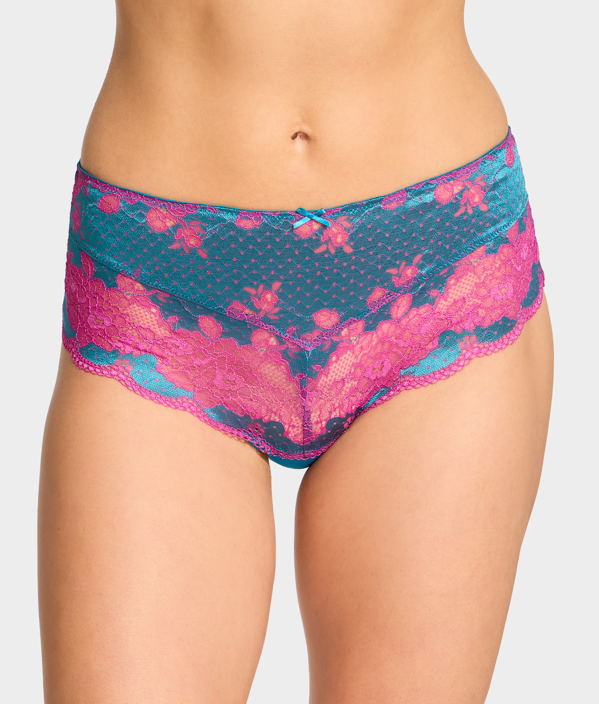 Clara Lace High-Waist Cheeky Brief