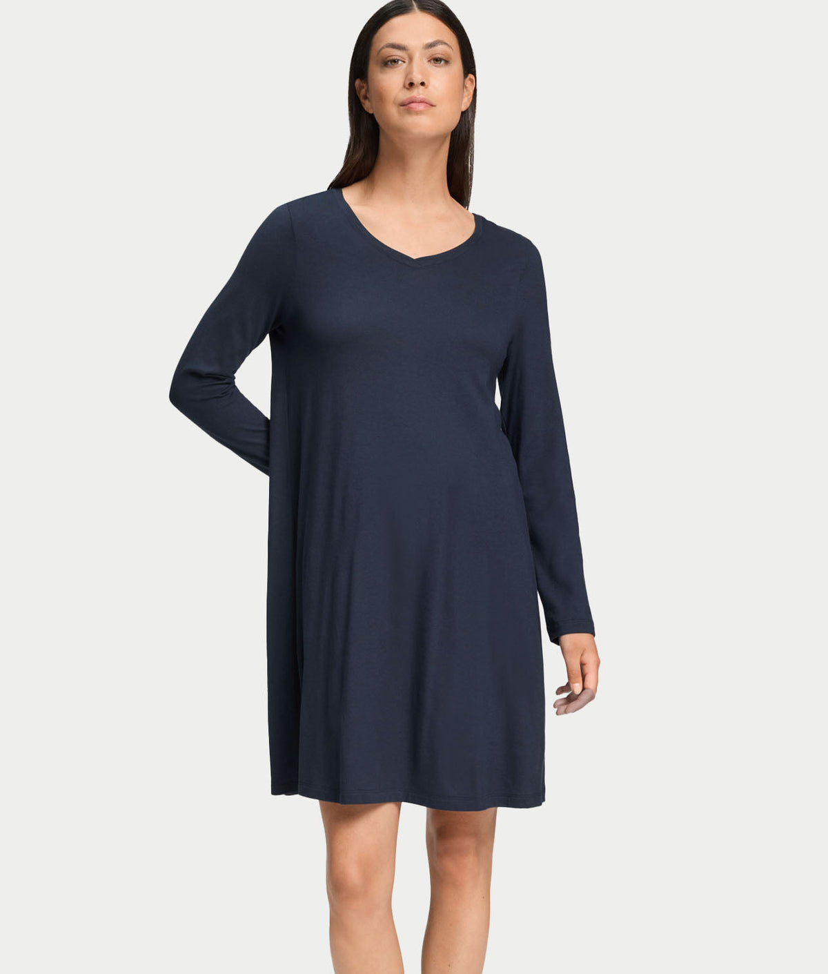 Long Sleeve Knit Nightgown